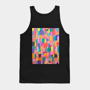 Rainbow patchwork abstract Tank Top